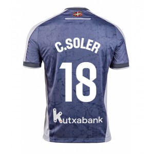 Fotbalové Dres Real Sociedad Carlos Soler #18 Venkovní Oblečení 2025-26 Krátký Rukáv